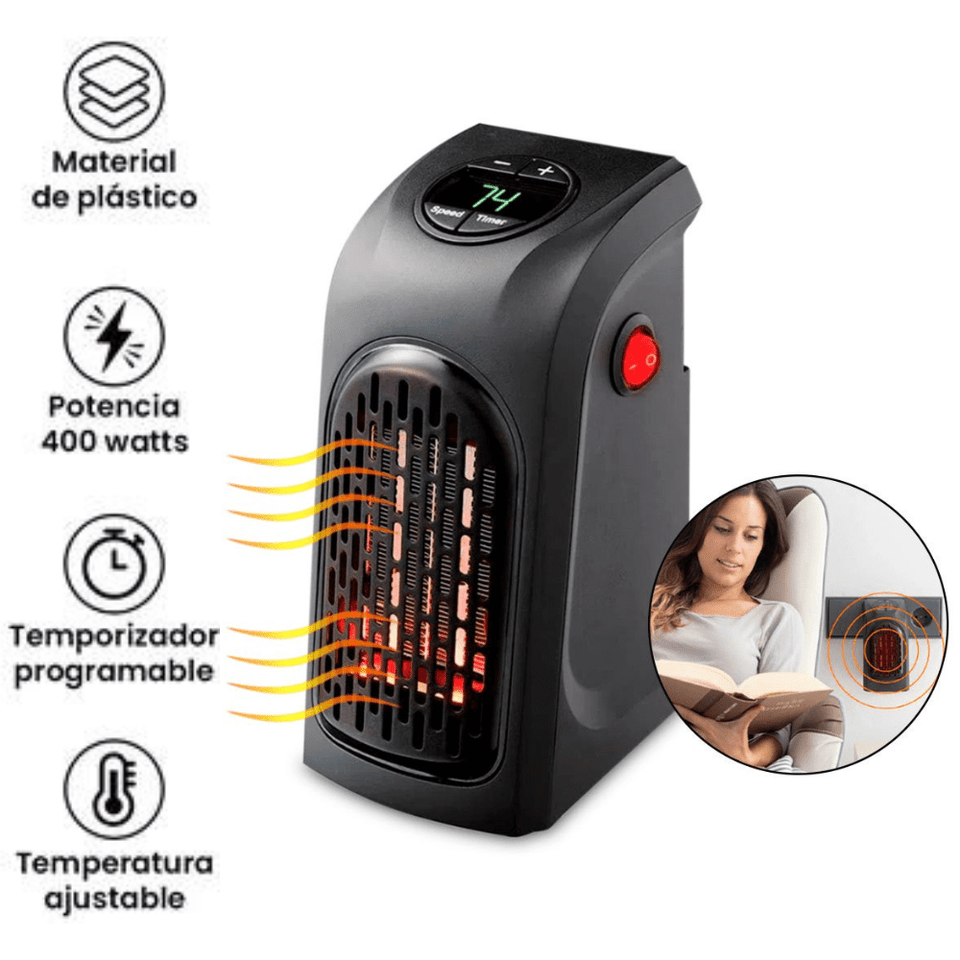CALENTADOR DE AMBIENTE CON PANTALLA LED HANDY HEATER