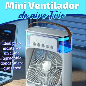 MINI VENTILADOR-HUMIDIFICADOR-AIRE ACONDICIONADO 3 EN 1